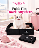 Elite Purfect Foldable Travel Cat Litter Box